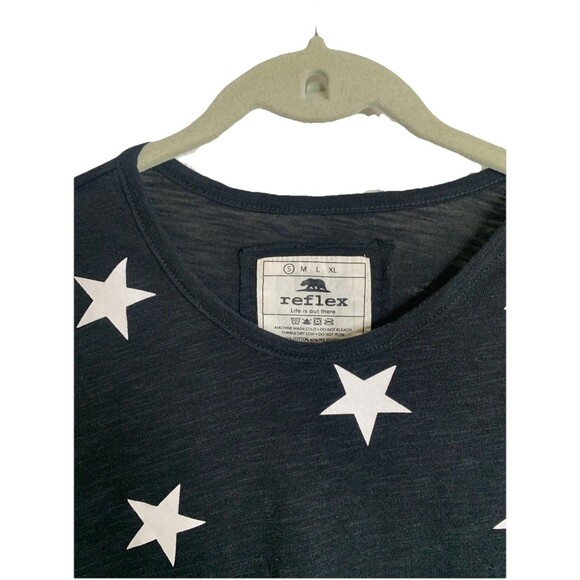 Reflex Life Is Out There Star Print T-Shirt Women’s Short Sleeves Black Sz Small - Picture 7 of 15